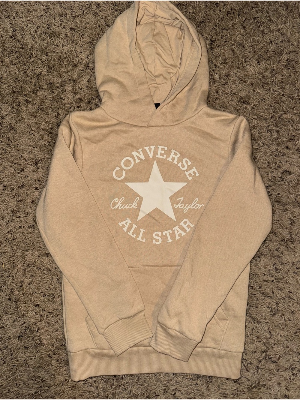 Converse All Star Cream Hoodie Sweater - Kids